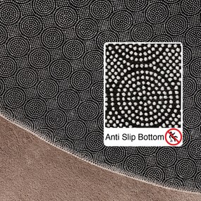 Ayyildiz, Kusový koberec Sky 5400 Beige kruh, 200x200 (priemer) kruh, béžová, obývacia izba