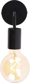 Moderná nástenná lampa čierna 15,5 cm - Facile