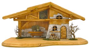 AMADEA Drevený betlehem BEZ FIGURÍK 54 cm