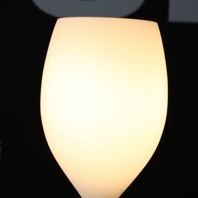 Retro stojaca lampa Izza biele