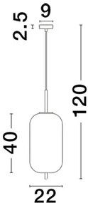 Luster na lanku Lato 22 smoky