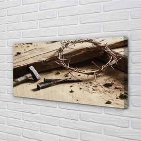 Obraz na plátne Kríža pre tŕne kladivo 125x50 cm
