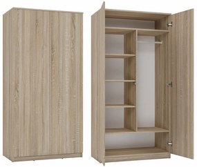 Šatníková skriňa Musecalo 3 (dub sonoma). Akcia -19%. Vlastná spoľahlivá doprava až k Vám domov. 1132741