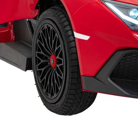 Detské elektrické autíčko Lamborghini Aventador SV 24 V červené