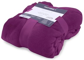 Fialový unisex župan z mikrovlákna DecoKing Robby, veľ. XS
