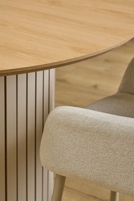 VERA Béžové (tkanina Apia 453)/béžový rám – MODERNÁ ČALÚNENÁ KRESLOVÁ STOLIČKA DO OBÝVAČKY/JEDÁLNE LOFT