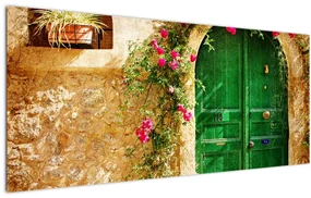 Obraz starých dverí (120x50 cm)