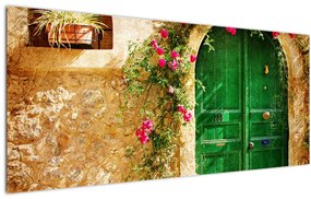 Obraz starých dverí (120x50 cm)