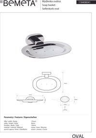 Bemeta Design OVAL: Mydelnička - 118408041