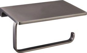 Slezák - RAV Držiak toaletného papiera s odkladacou poličkou NIL - NLA0403MG, Metal Grey