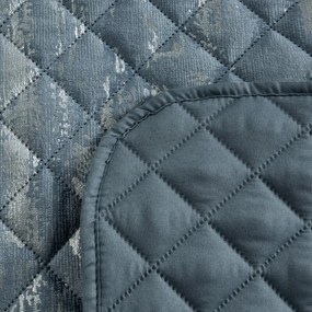 Dekorstudio Zamatový prehoz na posteľ BLINK 3 v modrej farbe Rozmer prehozu (šírka x dĺžka): 170x210cm