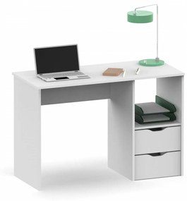 Stôl EKO s 2 zásuvkami; 2 varianty Barva: Bílá