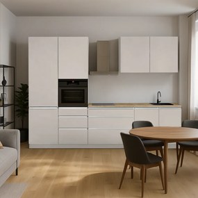 Kuchynská linka, 3,3 m, kašmír matná/kašmír, ASTI 330