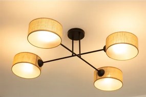 BRILAGI - Prisadený luster VIRGO 4xE14/40W/230V béžová/čierna