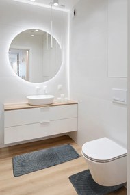 Erviplas, Protišmyková kúpeľňová predložka Classic set šedá, 50x80, šedá, kúpeľňa