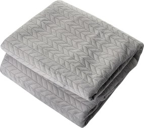 Zamatový prehoz Silky Touch 220x240cm grey