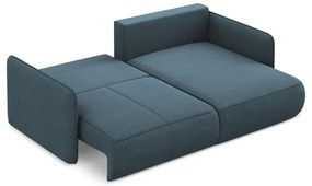 Modrá rozkladacia/s úložným priestorom rohová pohovka (pravý roh) Nanea – Makamii