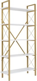 Knižnica Elysian - White, Gold