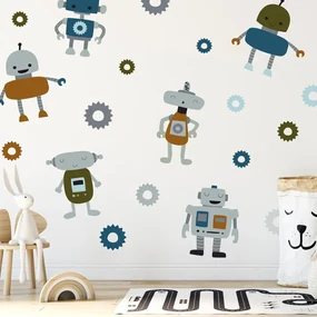 Samolepky na stenu - Roboti I.