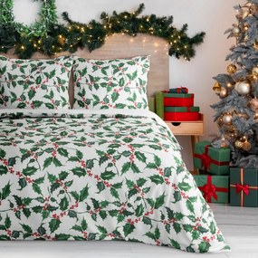 VIANOČNÉ OBLIEČKY Z MIKROVLÁKNA TORI 160X200 CM, 2 KS 70X80 CM VZOROVANÉ