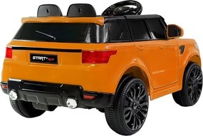 LEAN CARS Elektrické autíčko HL1638 s diaľkovým ovládaním, MP3 a LED svetlom oranžové