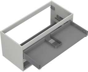 Mexen Box-A, závesná skrinka 100 cm, 2 zásuvky, sivá matná, 91AX0-1000-470-2-62