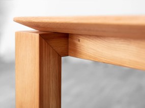 Obdĺžnikový dubový stôl 90x220 cm Boston matný dub