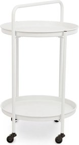 Oceľový servírovací stolík ø 44,5 cm Austin – Bizzotto