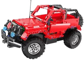 CADA Stavebnica jeep na diaľkové ovládanie Cada 2,4Ghz 531 kusov červeno-čierna