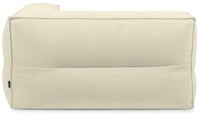 Krémový sedací vak z textílie buklé Mass Corner 150 Left – SLOWDOWN