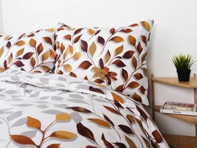 XPOSE® Bavlnené obliečky IVANKA na dve postele - hnedé