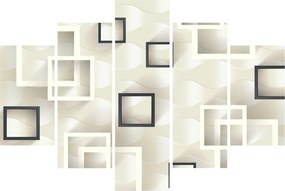 Geometrický abstraktný obraz (150x105 cm)