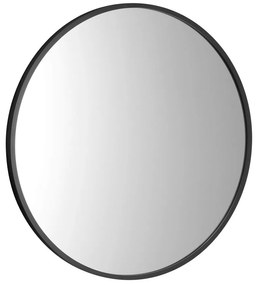 Sapho Sapho, NOTION SLIM guľaté zrkadlo v ráme, ø 50cm, čierna mat, NT500