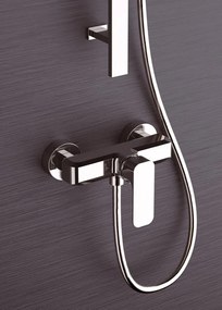 Sapho Sapho, SPY podomietková sprchová súprava s pákovou batériou, 2 výstupy, čierna matná, PY42/15-04