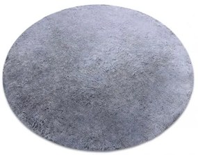 Okrúhly prateľný koberec LAPIN shaggy, protišmykový , čierna / slonová kosť Veľkosť: kruh 80 cm