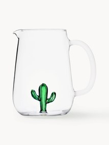 Ručne vyrobený borosilikátový džbán Cactus, 1,7 l