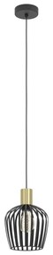 Eglo 901036 - Luster na lanku EMPOLI 1xE27/40W/230V čierna/zlatá
