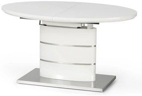 Rozkladací jedálenský stôl Aspen - biely lesk