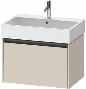 DURAVIT Ketho 2 závesná skrinka pod umývadlo, 1 zásuvka, 684 x 460 x 440 mm, taupe super matná, K25076083830000