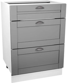 Kuchynská skrinka Linea D60S3 grey