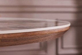 Oválny rozkladací jedálenský stôl Parthenia 160-200 cm prírodný kameň