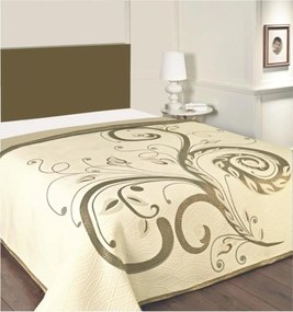 Prikrývka na posteľ, Dominic, hnedozlatá 140 x 220 cm