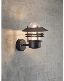 Nordlux - Vonkajšie nástenné svietidlo BLOKHUS 1xE27/60W/230V IP54 čierna