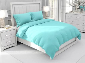 Biante Bavlnené jednofarebné posteľné obliečky Moni MOD-510 Ľadová modrá Jednolôžko 140x200 a 70x90 cm