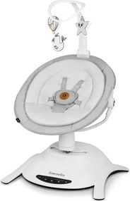 Lionelo - Detská hojdačka s melódiou BELLA Grey Concrete + diaľkové ovládanie