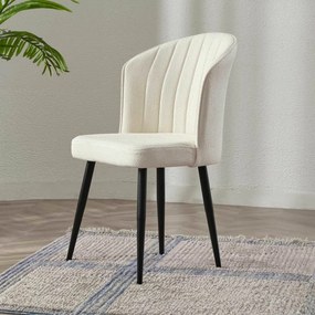 Sada jedálenských stoličiek Rubi Cream and Black,4 ks, 4 ks