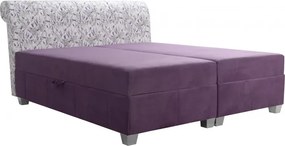 Čalúnená posteľ DALAS, 200x180, levanduľa + fialová (levanduľa 3741/104 + art14861)