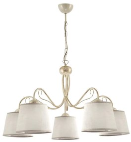 Jupiter 1354 - KM 5 E - Luster na reťazi KAMELIA 5xE27/60W/230V