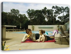 Gario Obraz na plátne Relaxácia pri bazéne - Jose Luis Guerrero Rozmery: 60 x 40 cm