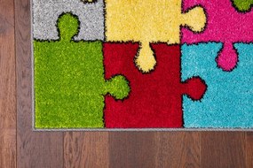 Koberec Agnella Funky Top Super Puzzle žltý